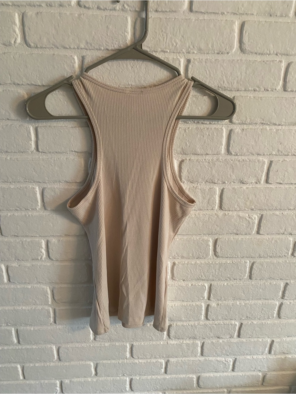 H&M Ribbed Tank Top - Cream - Picture 3 of 6